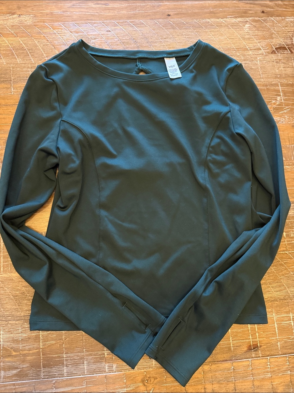 VSX Dark Green Long Sleeve Performance Tee